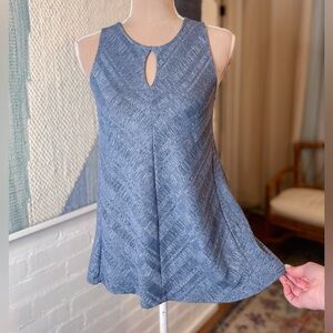 Cupio Navy Diagonal Stripe Tank Top